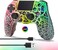 Wireless Controller for PS4, Wireless Remote Gamepad with Unique Cracked Design/Dual Vibration/6-Axis Motion Sensor/Audio Function, Game Controller Widely Compatible with PS4/PC/iOS(Black)