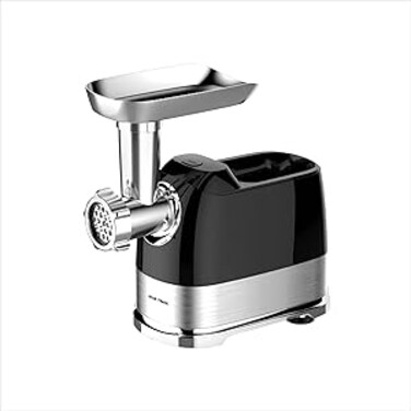 STAR TRACK Meat Grinder ST-BID-MG1300, 1300W Lock Power, 100% Copper Motor, Stainless Steel Body, Sausage Nozzles &amp; Shredding Blades, Premium Quality