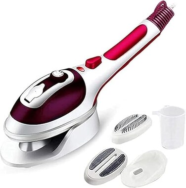 GStorm - Portable Garment Steamer, Portable Clothes Steamer Fabric Steamer Steam Cleaner For Clothes Dress Steamer Iron Steamer For Clothes Garment Steam Cleaner (Red)