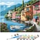 Painting by Number Kits for Adult, DIY Canvas Oil Painting Kit for Kids or Beginner with Paint brushes Acrylic Pigment Drawing Paintwork 16x20inch Without Frame (Sea view)