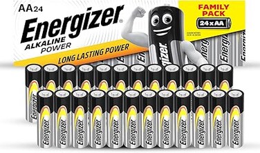 Energizer AA Batteries, Alkaline Power Batteries, 24 Pack
