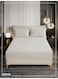 Bedding Fitted Sheet - Fits 120x200 Cm Bed For Twin Bed 2 Pcs (1 Fitted Sheet and 1 Pillowcase) - 30 Cm Deep Pocket - Solid Bed Sheet