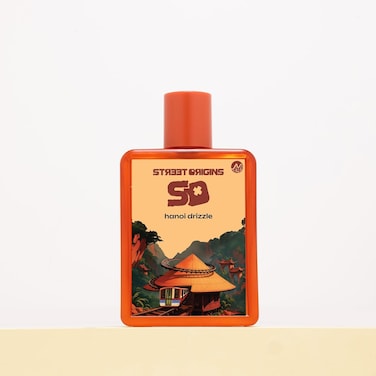 Street Origins Hanoi Drizzle Mars Eau De Parfum for Men, 75ml Luxury Niche Cologne, Fresh Citrus Fruity Gourmand Scent with Orange, Lemon, Blackcurrant, Chocolate, Vanilla &amp; Amber