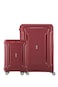 American Tourister Tribus Suitcase, 2pc Set, Hard Shell, Polypropylene, Red, 4 Spinner Wheels, 58x69x80 cm, TSA Lock