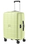 American Tourister Hundo Suitcase, 2pc Set (55 + 68 cm), 4 Spinner Wheels, Hard Top, Polypropylene, Frozen Matcha,DuoSaf Zipper,TSA Combination Lock - 3 Years International Warranty