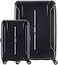 American Tourister Technum Suitcase, 2pc Set (55 + 68 cm), 4 Spinner Wheels, Hard Top, Polycarbonate, Diamond Black,DuoSaf Security Zipper,Expandable,TSA Lock - 3 Years International Warranty