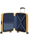 American Tourister Ellipso Suitcase, 2pc Set (55 + 68 cm), 4 Spinner Wheels, Hard Top, Polypropylene, Orange,Lightweight,Scratch Resistant Texture,TSA Lock - 3 Years International Warranty
