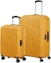 American Tourister Ellipso Suitcase, 2pc Set (55 + 68 cm), 4 Spinner Wheels, Hard Top, Polypropylene, Orange,Lightweight,Scratch Resistant Texture,TSA Lock - 3 Years International Warranty