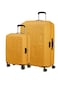 American Tourister Ellipso Suitcase, 2pc Set (55 + 79 cm), 4 Spinner Wheels, Hard Top, Polypropylene, Orange,Lightweight,Scratch Resistant Texture,TSA Lock - 3 Years International Warranty