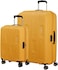 American Tourister Ellipso Suitcase, 2pc Set (55 + 79 cm), 4 Spinner Wheels, Hard Top, Polypropylene, Orange,Lightweight,Scratch Resistant Texture,TSA Lock - 3 Years International Warranty