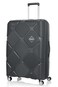 American Tourister Instagon Suitcase, 2pc Set (55 + 81 cm), 4 Double Wheels, Hard Top, Polypropylene, Dark Grey,Security Zipper,TSA 008,Shock Absorb Wheels,Expandable - 3 Years International Warranty