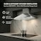 SMH90PIX 90cm Pyramidal Cooker Hood, Wall Mounted, 3 Speed Push Button, 800 m&sup3;/h Extraction, LED Light, Stainless Steel Finish&nbsp;Made&nbsp;in&nbsp;Italy