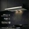 SMH60BIX 60cm Telescopic Cooker Hood, 3 Speed Push Button, 270 m&sup3;/h Extraction, LED Lighting, Stainless Steel Finish&nbsp;Made&nbsp;in&nbsp;Romania