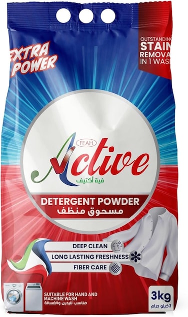 Feah Active DETERGENT POWDER POUCH 3 Kilogram