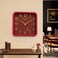 Maroon Analogue Clock A-1494