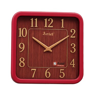 Maroon Analogue Clock A-1494