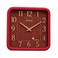 Maroon Analogue Clock A-1494