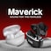 Faster Maverick White Bluetooth Earbuds