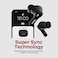 Faster Maverick Black Bluetooth Earbuds
