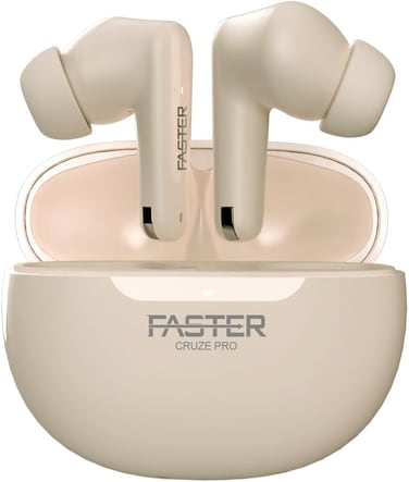 Faster Cruze Pro-Beige-Bluetooth Earbuds