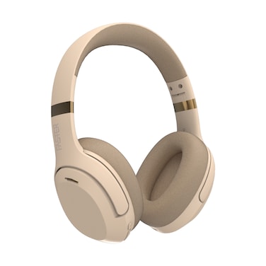 Faster S6 Beige Over-Ear Wireless Bluetooth Headphones