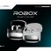 Faster RoboX White Bluetooth Earbuds