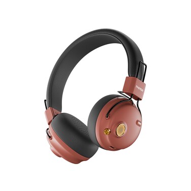 Faster S8- Rove- Wireless Bluetooth Headphones-Black/Maroon