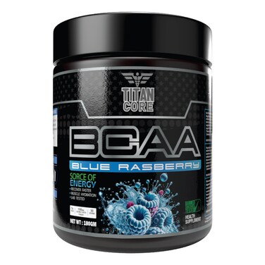 تيتان كور - BCAA - أحماض أمينية متفرعة السلسلة - فراولة ومانجا - 180 غرام