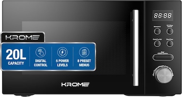 Krome 20L Microwave Oven, - KR-MW20DM
