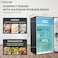 Krome 141L Gross Glass Door Refrigerator, Direct Cool, Floral Design, R600a Refrigerant, KR-RF141GG