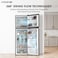 Krome 370L Gross Double Door Refrigerator, Smart Inverter Compressor, 360&deg; Swing Flow Cooling, Total No Frost, Super Freeze, Energy Efficient, Dark Silver, KR-RFF370TI