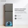 Krome 370L Gross Double Door Refrigerator, Smart Inverter Compressor, 360&deg; Swing Flow Cooling, Total No Frost, Super Freeze, Energy Efficient, Dark Silver, KR-RFF370TI
