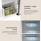 Krome 660L Gross Side by Side Refrigerator, Invertor Compressor (10 Year Compressor Warranty), Digital Control, LED Light, Dark Inox Silver- KR-SBS660DIT