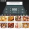 KROME 7.2L Air Fryer With Transparent Viewing Window   8 Preset Menus   60&ndash;200&deg;C Adjustable Temperature Control   Internal Light   Touch Control Panel   Keep Warm Function   Shake Reminder- KR-AF72DD