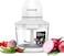 Krome 1L Electric Chopper with Glass Bowl, One Touch Operation, 4-Level Stainless Steel Blades, Durable ABS Motor Housing for Chopping, Mincing, Blending Meat Vegetables, Garlic Herbs - KR-CH101GD