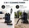 Krome 2000W Turbo Power Vacuum Cleaner   25L Large Capacity Tank   Vacuum &amp; Blower Function   Metal Telescopic Tube   Washable Filter   Smooth Rolling Casters   Wet &amp; Dry Floor Cleaner - KR-VC252DA
