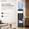 Krome Top Loading Water Dispenser   Hot, Cold &amp; Normal Water   Compressor Cooling   Storage Cabinet   Child Safety Lock   Stainless Steel Tank   Black &amp; Silver- KR-WDTL300L