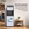 Krome Bottom Loading Water Dispenser with Electric Pump  Hot, Cold&amp;Normal Water Three Spouts with Push Buttons  Compressor Cooled  Stainless Steel Tank  Child Safety Lock  Black &amp; Silver - KR-WDBL400L