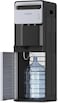 Krome Bottom Loading Water Dispenser with Electric Pump  Hot, Cold&amp;Normal Water Three Spouts with Push Buttons  Compressor Cooled  Stainless Steel Tank  Child Safety Lock  Black &amp; Silver - KR-WDBL400L