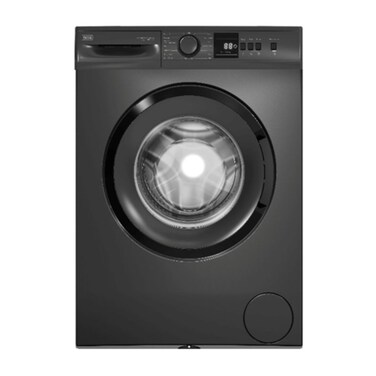 BLACK+DECKER 7KG Front Load Washing Machine, 1000 RPM, Delay Timer, Temp Control &ndash; BXWMF7100.001UVS Dark Grey