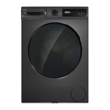 BLACK+DECKER 10KG Front Load Washing Machine, 1400 RPM, BLDC Motor, Touch Panel &ndash; BXWMF1012.001IVS Dark Grey