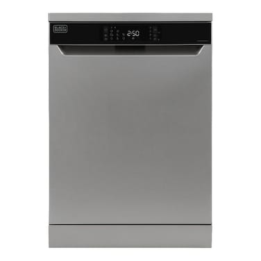 BLACK+DECKER 12L Dishwasher, 15 Place Settings, 8 Programs, A++ Energy, Knife Rack &ndash; BXDWF815.001TVX Dark Silver