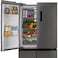 Black+Decker 436L Cross Door Refrigerator, Inverter Compressor, Total No Frost, LED Display &ndash; BXREF545NF4DISNX Inox