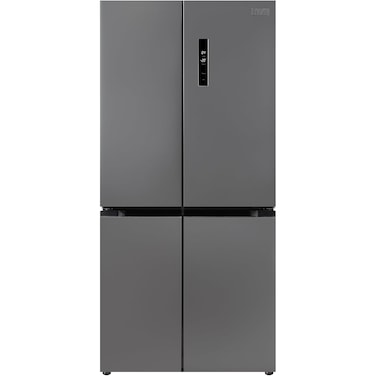 Black+Decker 436L Cross Door Refrigerator, Inverter Compressor, Total No Frost, LED Display &ndash; BXREF545NF4DISNX Inox