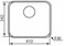 CM CINZIA_011953 Under-Mount Stainless Steel Kitchen Sink &ndash; Single Bowl Sink with R80 Corners, 41cm