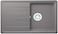 ELITE ADL-8650GA Top Mount Granite Kitchen Sink &ndash; Dusk Grey Single Bowl Sink with Drainboard, 86cm