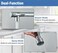 CM WD201-C Kitchen Faucet with Spring &amp; Handheld Spray &ndash; Chrome Finish Modern Mixer Tap