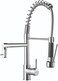 CM WD201-C Kitchen Faucet with Spring &amp; Handheld Spray &ndash; Chrome Finish Modern Mixer Tap