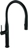 CM OB-D125 Pull-Out Kitchen Faucet &ndash; Matte Black Kitchen Mixer Tap with Dual Spray &amp; Brass Construction