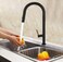 CM 8899 MBK Pull-Out Kitchen Faucet &ndash; Matte Black Finish Modern Kitchen Mixer Tap